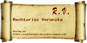 Rechtorisz Veronika névjegykártya